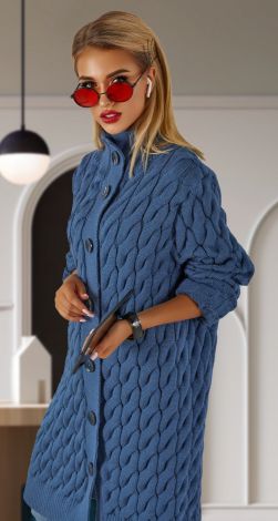Warm knitted cardigan