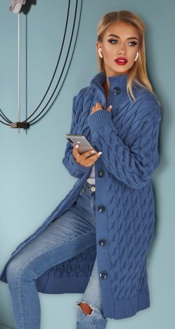 Warm knitted cardigan