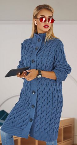 Warm knitted cardigan