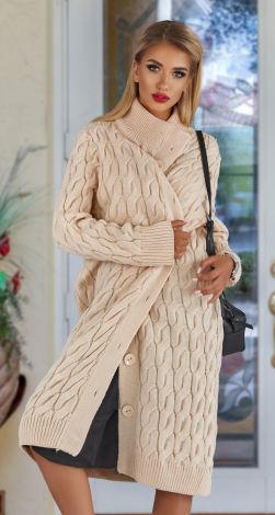 Warm knitted cardigan
