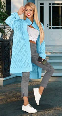 Warm knitted cardigan