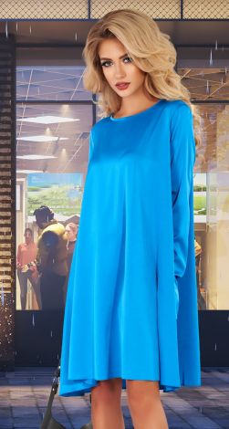 Вільна шовкова сукня