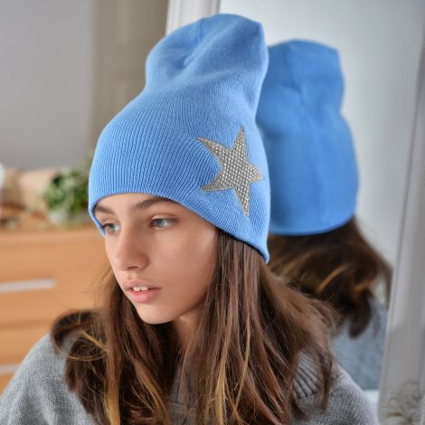Hat for girls blue