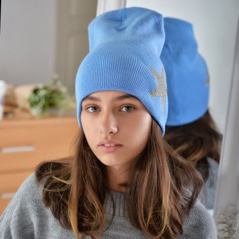 Hat for girls blue