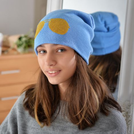 Hat for girls blue
