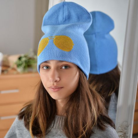 Hat for girls blue