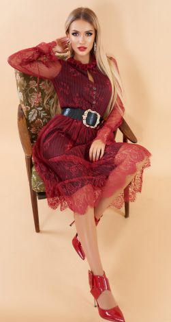 Красивое гипюровое платье