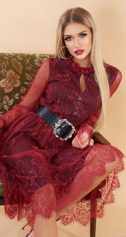 Красивое гипюровое платье