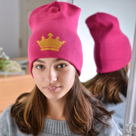 Hat for girls raspberry