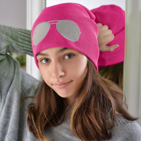 Hat for girls raspberry