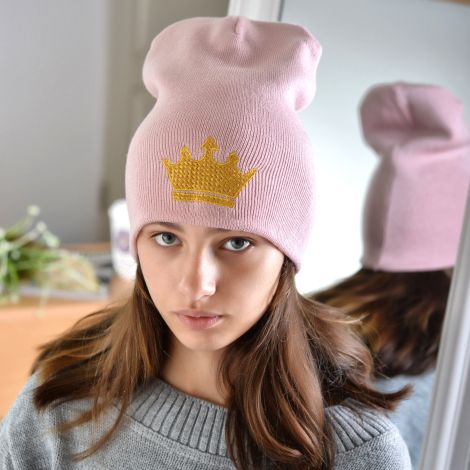 Cap for girls powder color