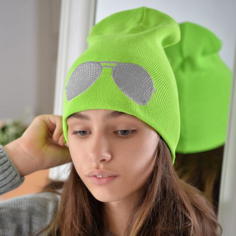 Cap for girls light green