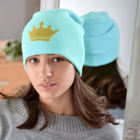 Hat for girls light blue