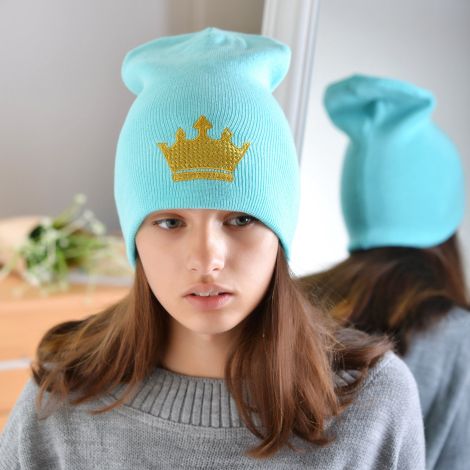 Hat for girls light blue