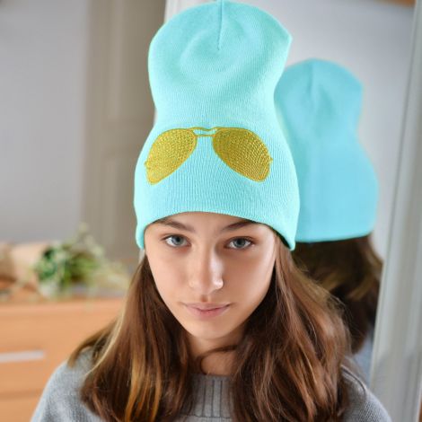 Hat for girls light blue