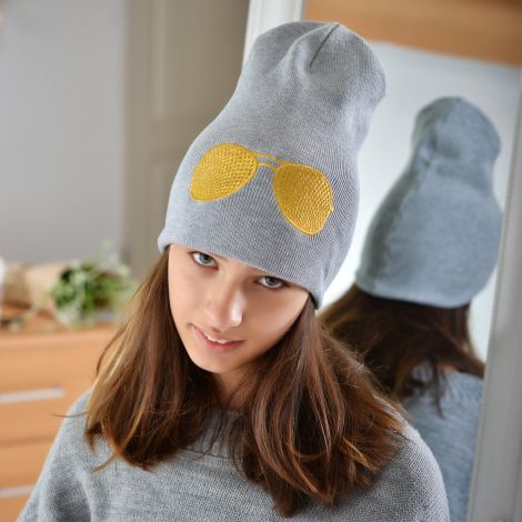 Hat for girls gray