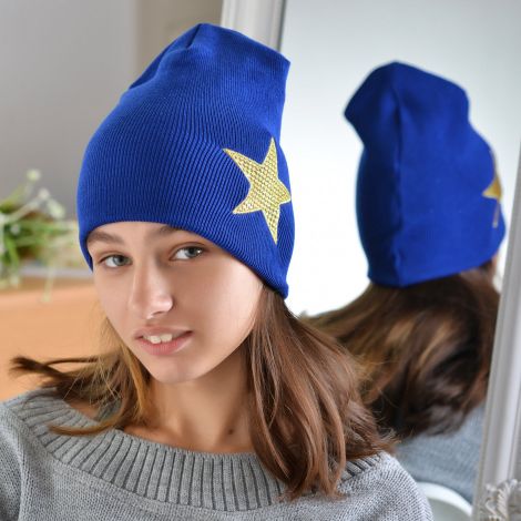 Шапка для дівчаток електрик