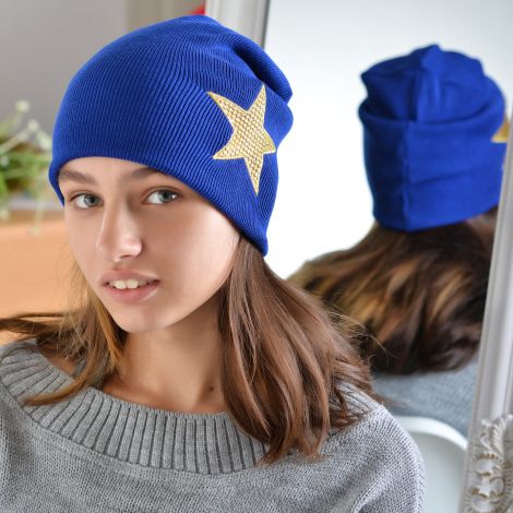 Шапка для дівчаток електрик