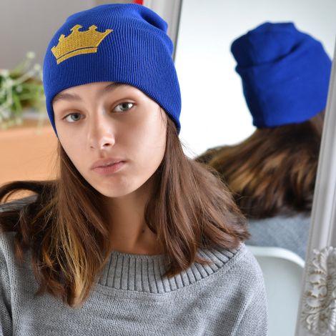 Шапка для дівчаток електрик