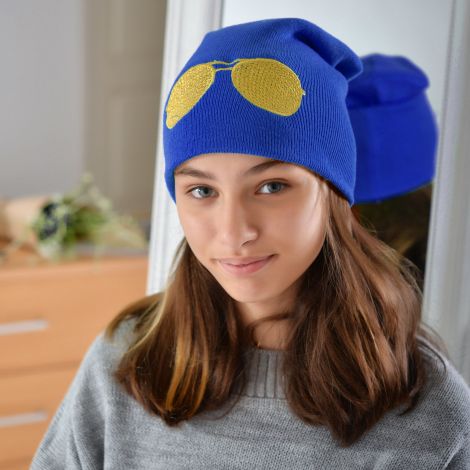 Шапка для дівчаток електрик