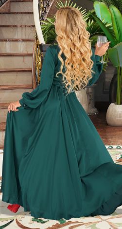 Шелковое вечернее платье