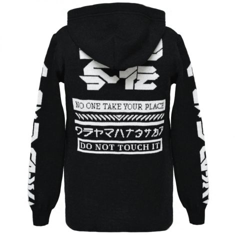 Худі з ієрогліфами чорна