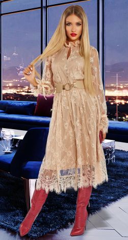 Красивое гипюровое платье