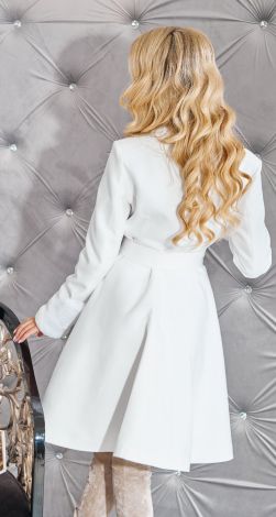 Кашемірове пальто з шалевим воротником