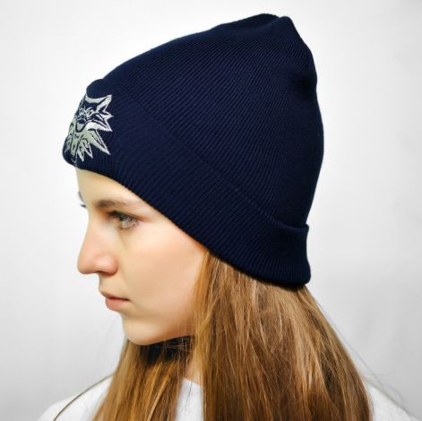 Шапка відьмак синя