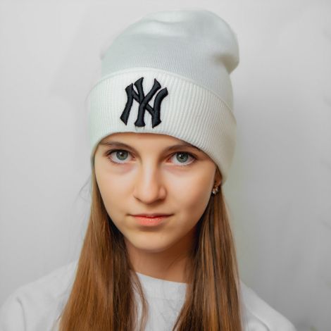 Шапка New York біла