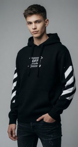 ЧОРНЕ ХУДІ «OFF MODE» — ВКЛЮЧИ РЕЖИМ ХИЖАКА