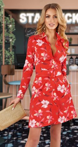 Трикотажна сукня з ремінцем