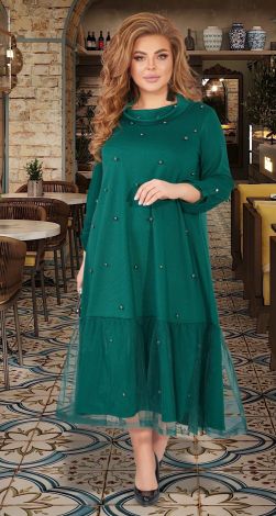 Long batal dress with pearls