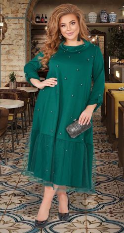 Long batal dress with pearls