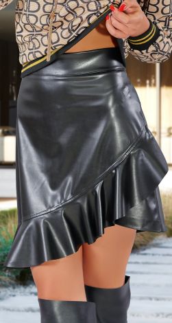 Шкіряна спідниця