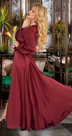 Шелковое вечернее платье