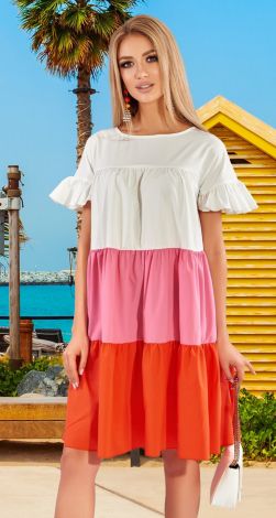Платье с оборками