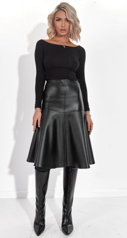  Спідниця із еко шкіри