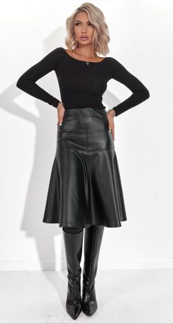  Спідниця із еко шкіри