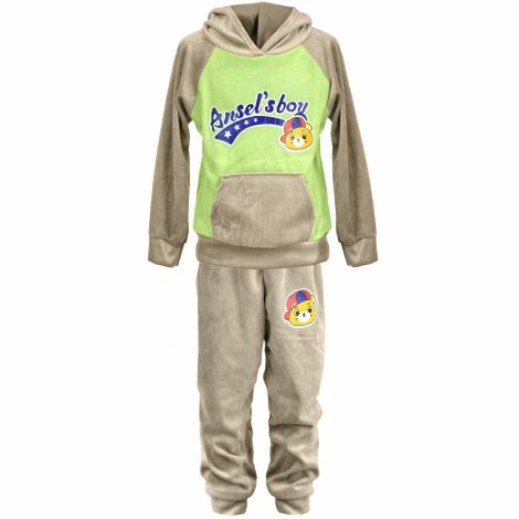 Velor suit for girls