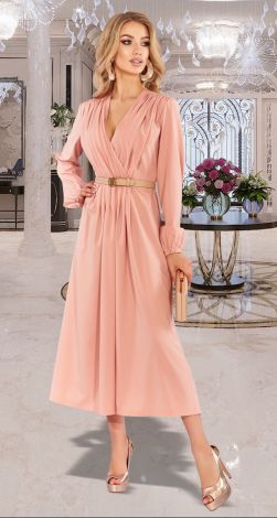 Платье в цвете  пудра