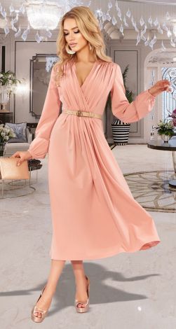 Платье в цвете  пудра