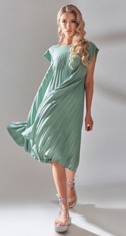 Платье в складку плиссе