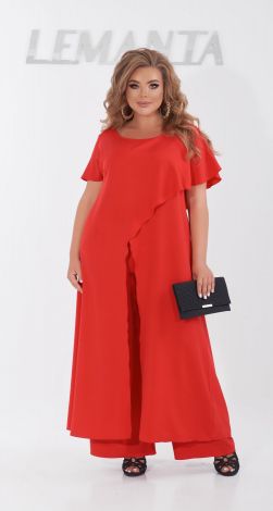 Нарядный брючный костюм большого размера