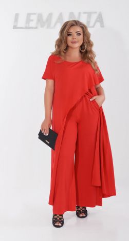 Нарядный брючный костюм большого размера