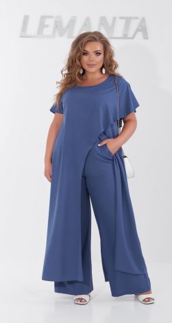 Нарядный брючный костюм большого размера