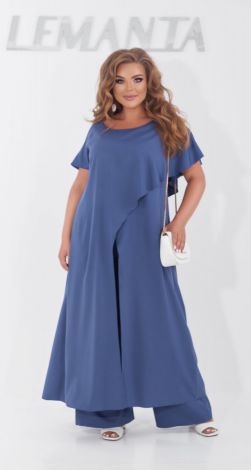 Нарядный брючный костюм большого размера