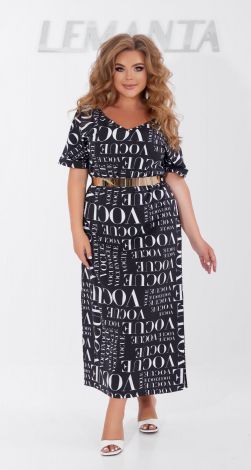 Длинное платье большого размера с разрезами