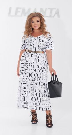 Длинное платье большого размера с разрезами