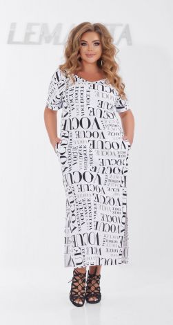 Длинное платье большого размера с разрезами